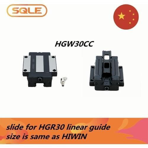 High quality on Sale block for linear rail HGR30 linear guide 1 PCS HGW30CC carriage slide with Nozzle size is same as HIWIN
