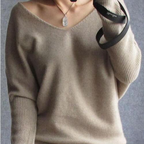 2016 autumn winter cashmere sweater women fashion sexy v-neck sweater loose wool sweater women pullover poncho women ZY655