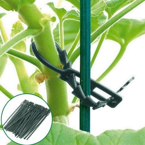 100PCS Green Plant Cable Ties Gardening Cable Ties Plant Kink Belt Strong Plant Support Multifunctional Fixing Rope 13.5cm/17 Cm