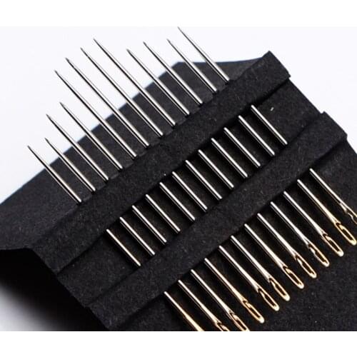12PCS/Lot Multi-size Side Opening Needles Blind Needle Hot Sale Sewing Stainless Steel High Quality Sewing Needle Darning DIY
