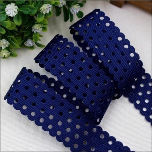 1572934 , hot sale 28mm hollow dots solid Grosgrain ribbon, DIY handmade materials,Clothing accessories,Gift Wrapping