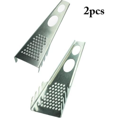 2pcs Cheese Grater Kitchen Accessories Multifunctional Stainless Steel Grating Utensil for Spaghetti Cheese Kitchen Gadgets