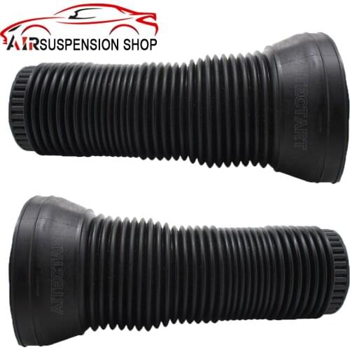 2x For VW Phaeton For Bentley Continental GT Front Air Suspension Shock Dust Boot Cover Rubber Repair Kits 3D0616039 3D0616040T