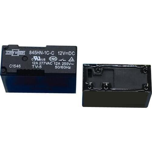 5PCS/LOT New Relay 845HN-1C-C-12VDC 845HN-1C-C-24VDC 845HN-1C-C 12VDC 845HN 1C C DC12V 5PIN 12A alternative 507-1CH-F-C