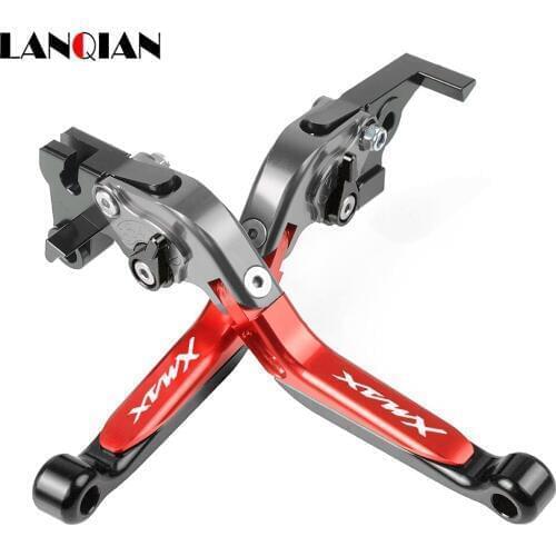 Motorcycle Accessories CNC Adjustable Brake Clutch Levers With LOGO For YAMAHA X MAX300 X-MAX300 XMAX300