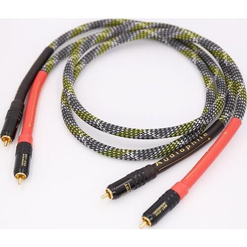 Audiocrast 2-Male to 2-Male RCA Audio Stereo Subwoofer Cable [Hi-Fi Sound] Audio Cord for Home Theater, HDTV, Amp