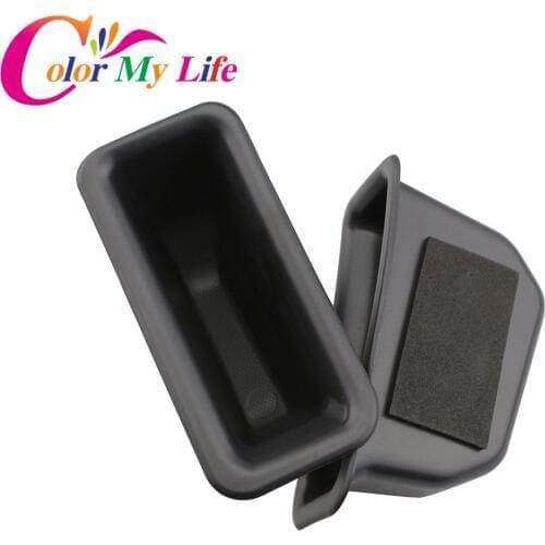 Color My Life 2Pcs/Set Car ABS Armrest Container Door Storage Box Handle Boxes Case For Ford Explorer 2016 2017 2018 Accessories