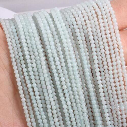 2020 New Wholesale Natural Stone Beads Bright Jades Beads for Jewelry Making Beadwork DIY Bracelet Accessories 2mm 3mm