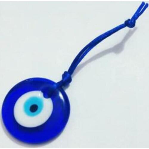30*35mm /30mm Turkish Blue Glass Lucky Evil Eye Turkish Greek Glass Hanging Good Luck Protection Key Chain Turkish Jewelry Gift