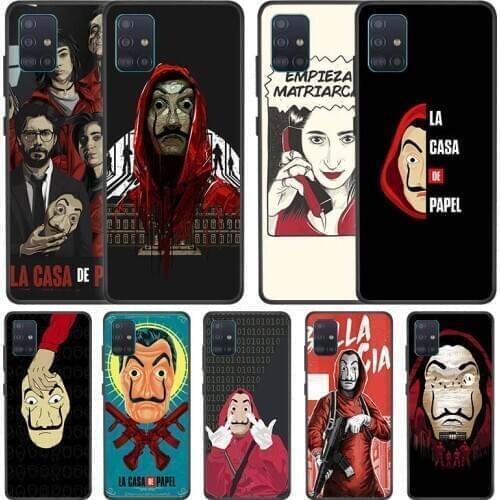 La Casa De Papel Capas For Samsung Galaxy A51 A71 A72 M30s A21 A21s A31 A41 Phone Cases M31s M51 A21 A12 A02s Casing