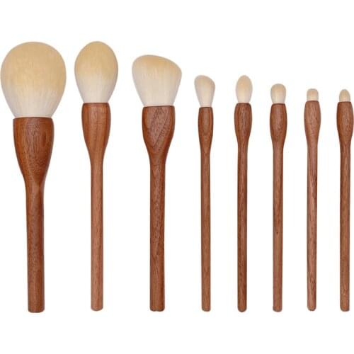 Black Walnut Makeup Brushes High Quality Cosmetic Beauty Tool Powder Blush Foundation Sculpting Eye Shadow Smudge Make Up Brush