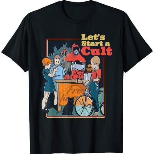 Lets Start A Cult Vintage Funny Demon Games Gift T-Shirt