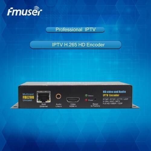FMUSER H.264 H.265 High Definition HD IPTV Streaming Encoder-FBE200-H.265