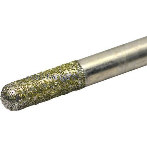 1pc 8*8mm cnc router Electroplated diamond stone carving tool stone engraving machine cutter stone cutting bits