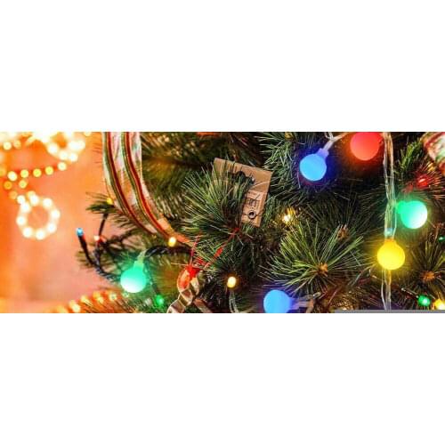 6/3m Ball Garland String Lights 40/20LED Fairy Lamp Wedding Christmas Party Decor Wedding Home Indoor Decoration