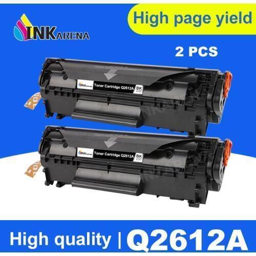 INKARENA 2pcs Q2612A q2612 12a 2612 Toner Cartridge 2612a For HP LaserJet 1010 1012 1015 1020 3015 3020 3030 1018 1022 1022N