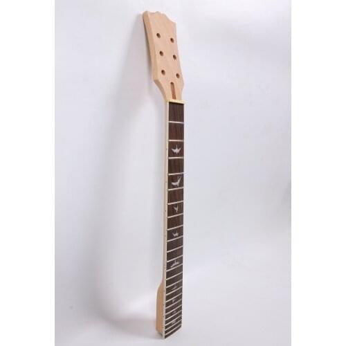 Inlay 22 fret electric guitar neck unfinished mahogany make and rosewood fingerboard 24.75 inch