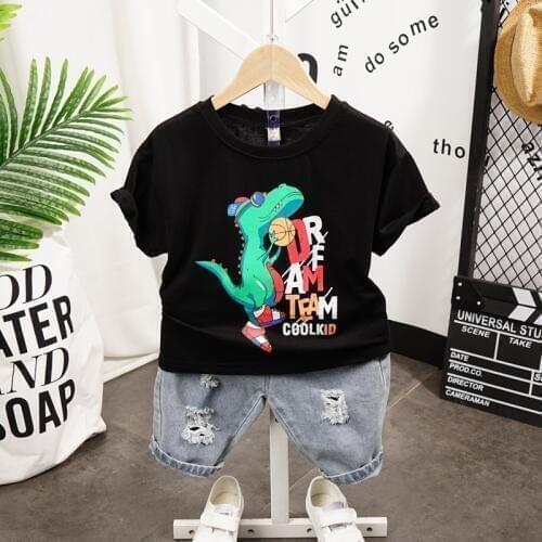 Summer children clothing sets cartoon toddler boys clothing sets top+pant 2Pcs/sets kids casual boys clothes sport suits outfit