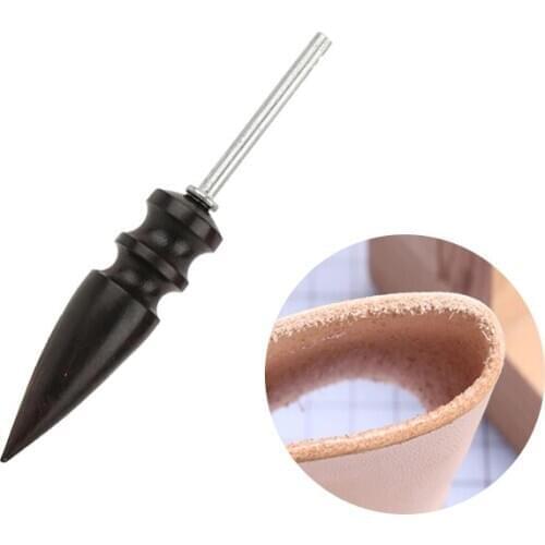 LMDZ Leather Slicker Tool Edge Electric Polishing Grind Slicker Flat Pointed Head Sandalwood Craft DIY Tools Tip Burnisher