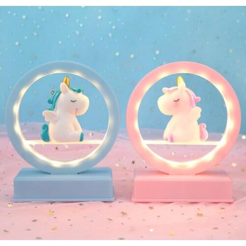 Dream unicorn music small night light bedroom decoration personality birthday gift girl heart
