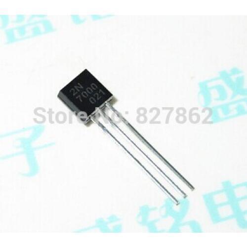 50PCS 2N7000 TO92 Small Signal MOSFET 200 mAmps, 60 Volts N-Channel TO-92 Original and new free shipping