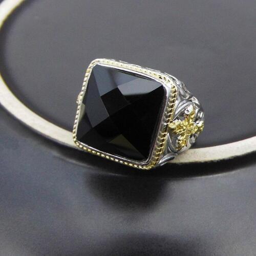 Fashion Jewelry S925 Sterling Silver Retro Thai Silver Mens Ring New Atmospheric Vintage