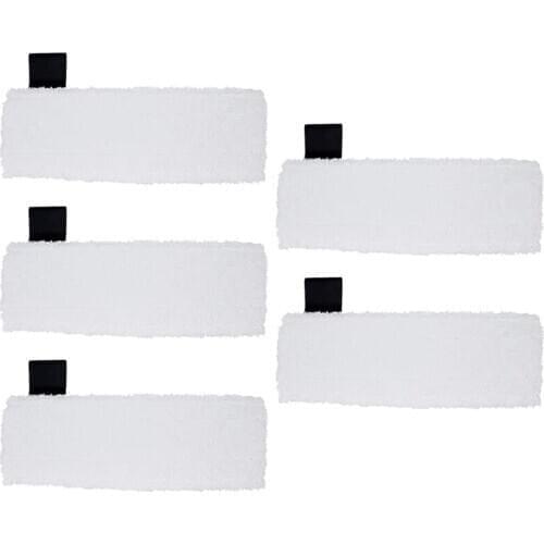 Pack of 5 Washable Microfibre Cloth Pads for Karcher Easyfix Sc2, Sc3, Sc4, Sc5 Steam Cleaner