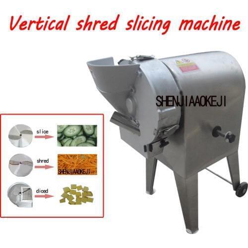 New Vertical stainless steel shred slicing machine carrot horseshoe dicing cutting machine kitchen equipment 220V/380V 750W 1PC