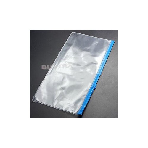 New 1Pc A6 Transparent Plastic Colorful Zipper Paper File Folder Book Pencil Pen Case Bag File Document Bags