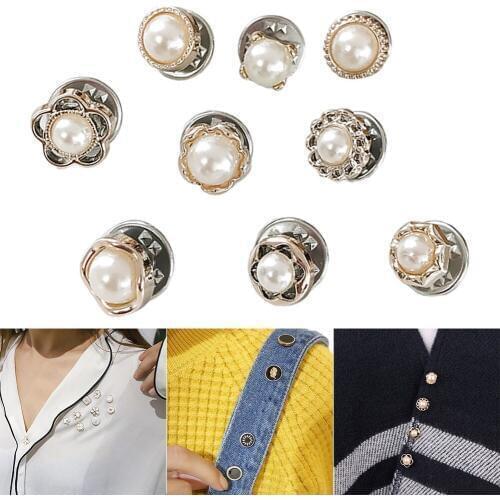 Newly 10Pcs Prevent Accidental Exposure Buttons Brooch Pins Badge