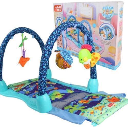 New Baby Game Blanket Marine Fitness Frame Game Play Mats Underwater World Music Crawl Pad Baby Toy