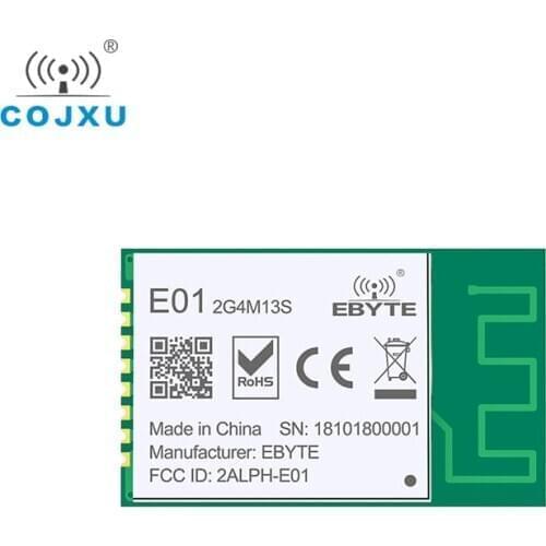 NRF24L01 PA LNA 2.4 ghz 13dBm Wireless SPI E01-2G4M13S 2.4GHz ebyte nRF24L01P rf Wireless Transmitter and Receiver PCB Antenna