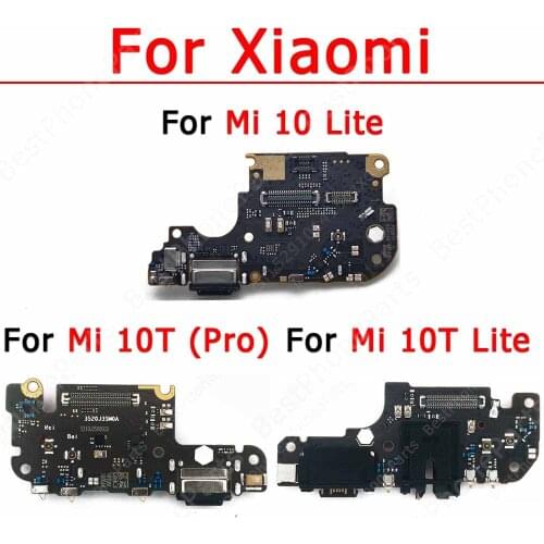 Original Charge Board For Xiaomi Mi 10 Lite 10T Pro Mi10 Mi10T Charging Port Usb Connector Flex Pcb Dock Replacement Spare Parts