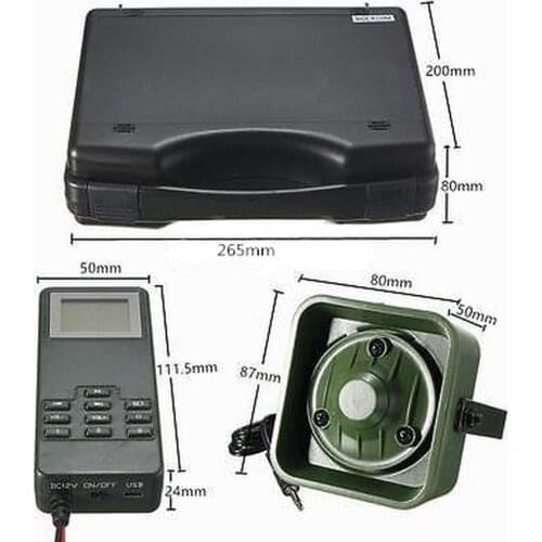 Hunting Decoy Bird Caller Portable MP3 Player Bird Sound Loudspeaker Bird Trap Outdoor Hunting LCD Display Screen with Battery