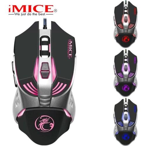 IMICE V5 Wired Gaming 7-Key Optical Professional Mechanical Mouse Four-Color Optical Sports Suitable For PC Notebook Computers