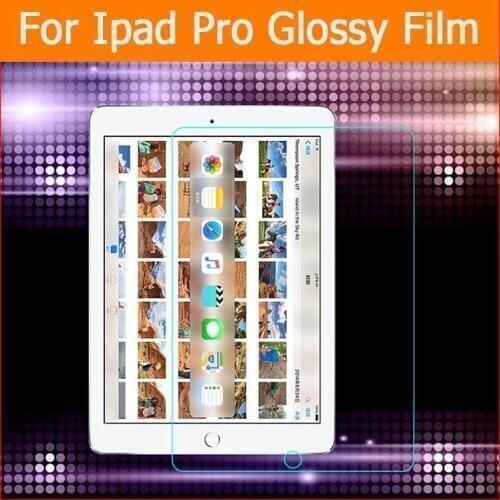 Clear glossy Screen Protector film For iPad pro 12.9 inch Front HD LCD screen Protective Films For iPad pro + clean cloths
