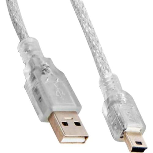 S-LINK SL-UK55 USB 2.0 5 METRE TRANSPARENT USB AM to MINI 5 PINOUTS CABLE