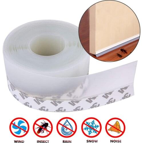 5M Self-adhesive Door Sealing Strip 25MM/35MM/45MM Transparent Door And Window Sealing Strip Acrylic Silicone Sealing Strip