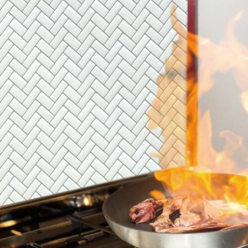 50%HOT3D Self Adhesive Waterproof Backsplash Epoxy Wall Sticker DIY Kitchen Tile Decor