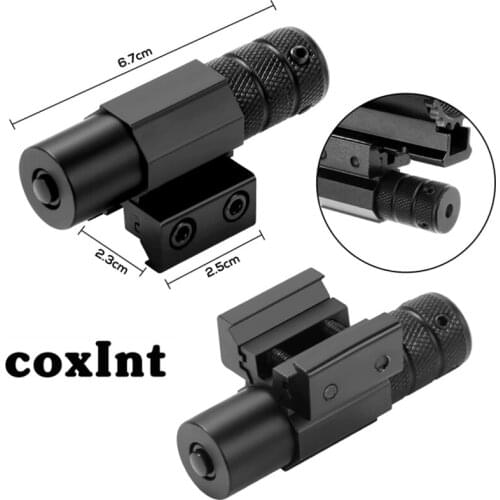 Tactical Compact Mini Red Dot Laser Sight Riflesscope Pistol Scope Mount for Hunting with 20mm Picatinny Rail