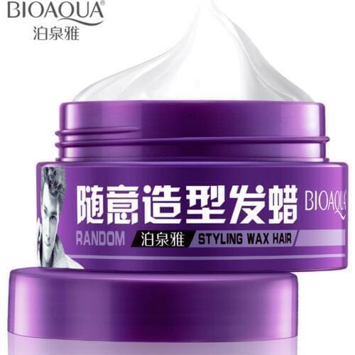 BIOAQUA Men Styling hair wax Salon Hair Model Mud Fast Drying Long-lasting Random Style Waxes Hold Low Shine Hair Styling Wax