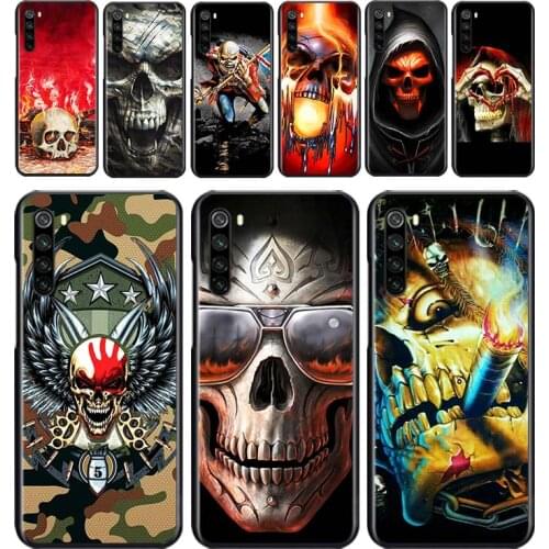 Horror Skull Art for OPPO Reno 2 Z 2Z 2F 3 4 Pro 4G 5G ACE 10X ZOOM F7 A5 A9 2020 Silicone Soft Black Phone Case