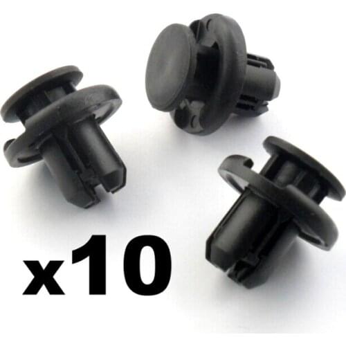 10x 10mm Push Fit for Honda Bumper Grille & Engine Under Tray Trim Panel Clips