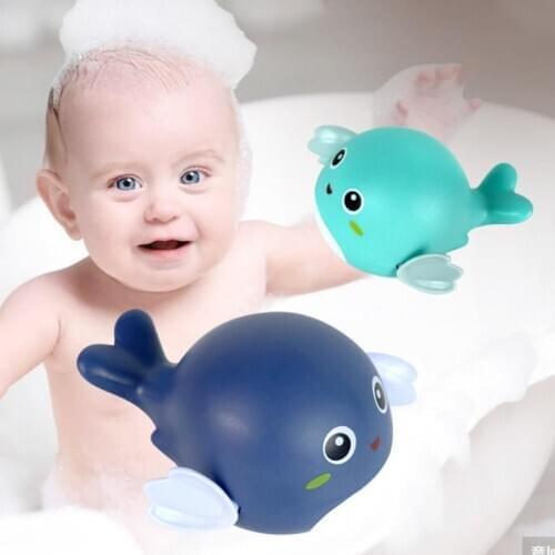 3Pcs Cartoon Whale Animal Wind-up Chain Clockwork Model Kids Play Classic Infant Baby Water Swimming Pool Beach Bath Toy