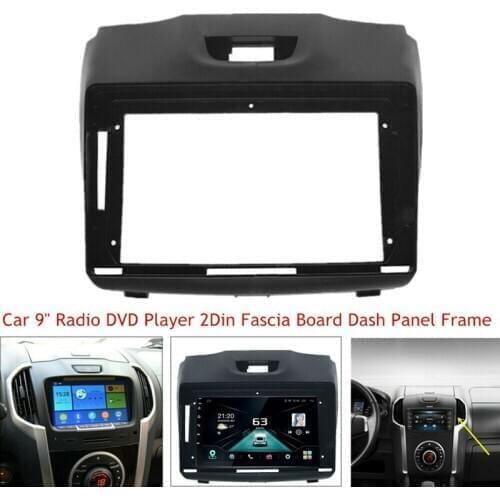 9 Inch Radio Fascias for Isuzu D-Max for Chevrolet Trailblazer 2 Din DVD Stereo Panel Dashboard Installation Frame