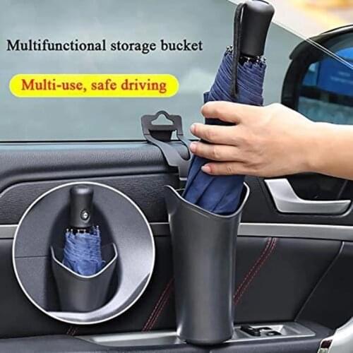 Car Umbrella Hanger Umbrella Bag Storage Bucket Folding Umbrella Cup Holder Multifunctional Bottle Bucket Umbrella Cover