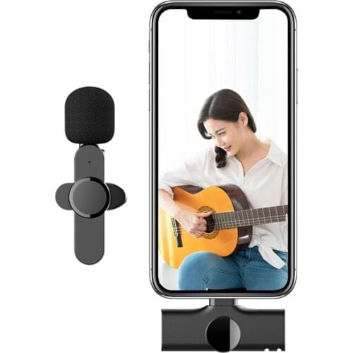 Y5JF Live Broadcast Mic Type C Wireless Microphone System USB C Video Recording Mic