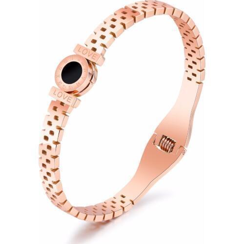 FATE LOVE Brand Women Bangles Girl Lady Statement Bracelet metal 316l stainless steel Fashion Jewelry 2017 new arrival