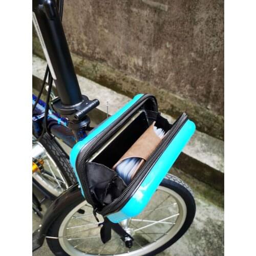 For Brompton Bike Bag Folding Bicycle Accessories Front Bag Mini Storage Box with Connector