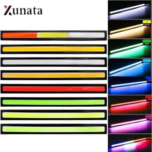 DC12V Flexible LED EL Tape 17cm 28LEDs Cars DRL Daytime Running Lights Waterproof Hite Trun Signal LED Strip Guide Headlight